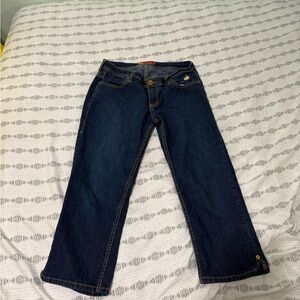 Apple Bottoms Dark Blue Straight Leg Jeans